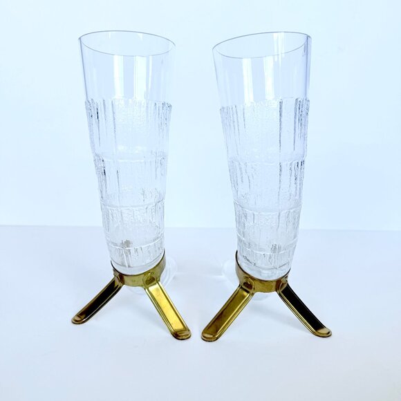 Vintage 80s Finnish Beer Horn Beer Glass Littala Finland Harald By Valto Kokko - Picture 5 of 16